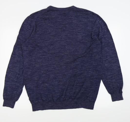 Asda George Mens Blue Pullover Jumper Size XL