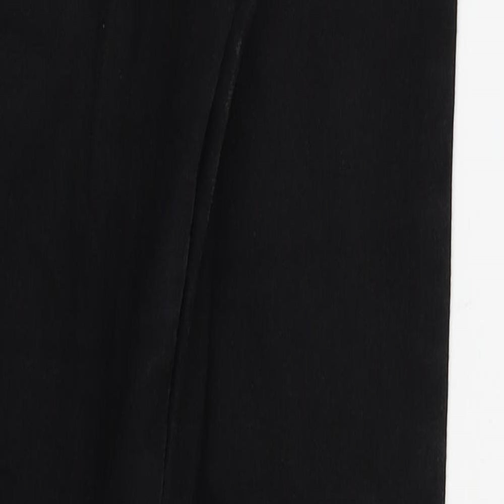 Brand and care label for Miss Selfridge women’s black skinny jeans, size UK 6, 26-inch leg