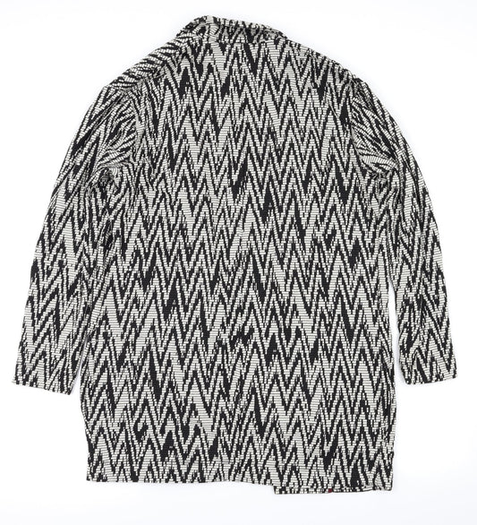 Miss Selfridge Womens Black Argyle/Diamond Jacket Size 10