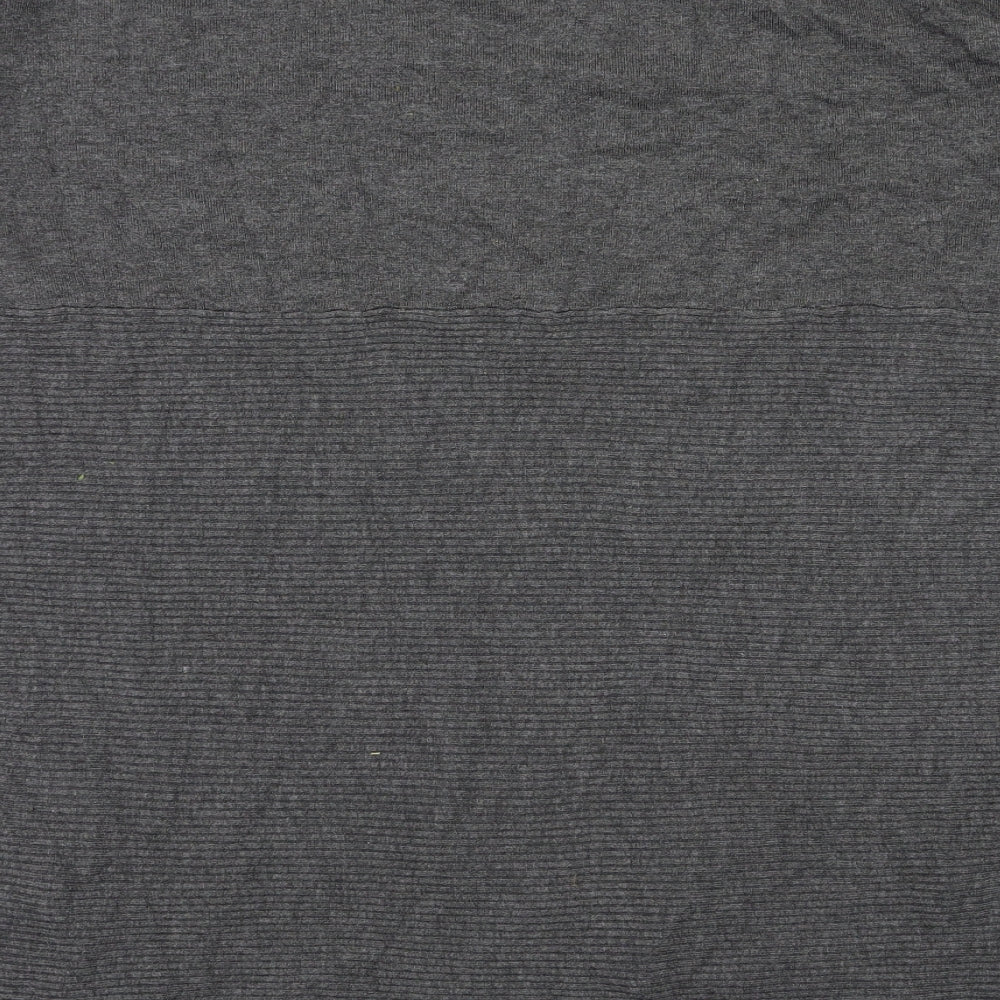 Brand and care label for Apricot women’s grey basic t-shirt, size UK 14