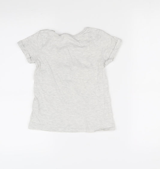 Primark Girls Grey Basic T-Shirt Size 8-9 Years