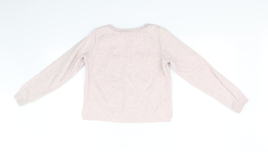 H&M Girls Pink Pullover Jumper Size 9-10 Years