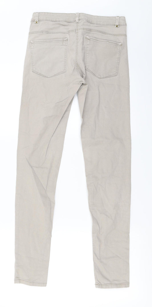 H&M Womens Beige Skinny Jeans Size 6 L27 in