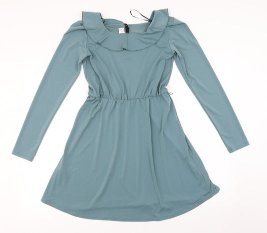 H&M Womens Blue A-Line Size 8