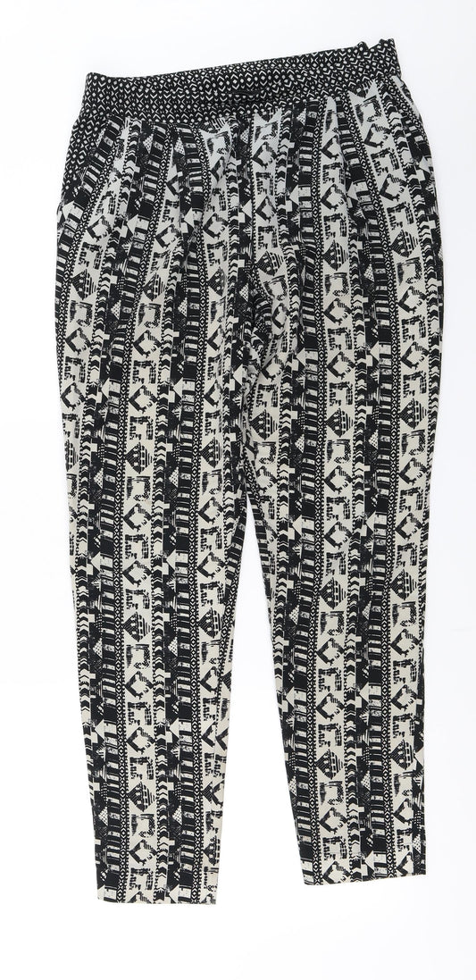 NEXT Womens Ivory Trousers Size 10 L26 in