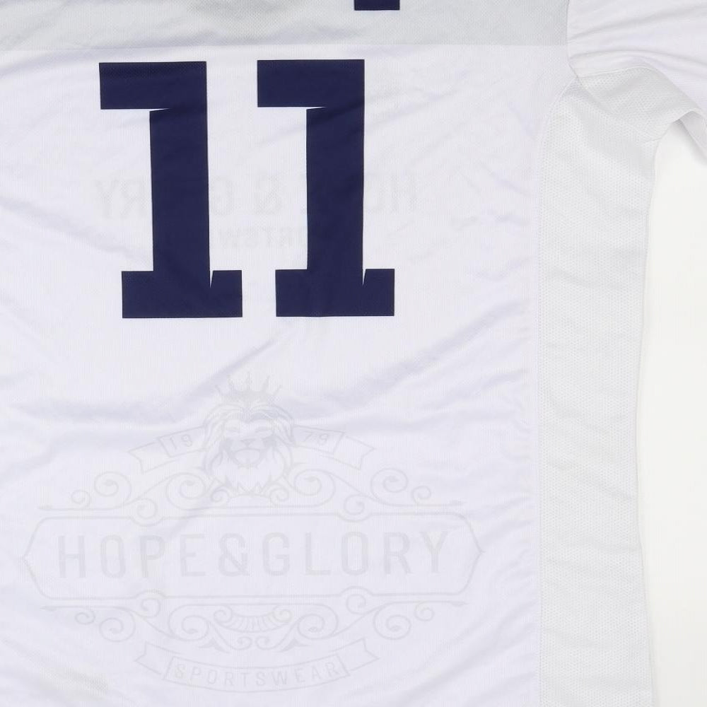 Brand and care label for Hope & Glory women’s white basic t-shirt, size 2XL, - hull fc ladies