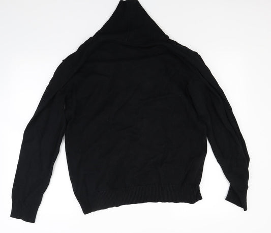 Ceader wood state Mens Black Knit Pullover Jumper Size L