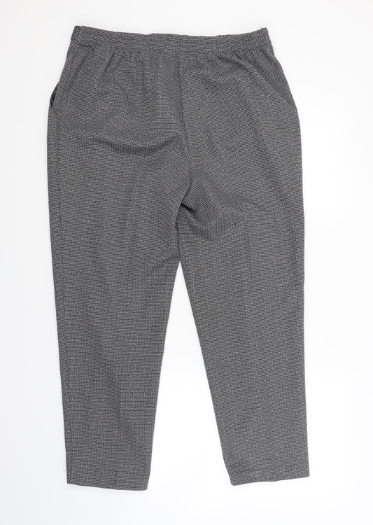 Marks and Spencer Womens Grey Trousers Size 16 L25 in