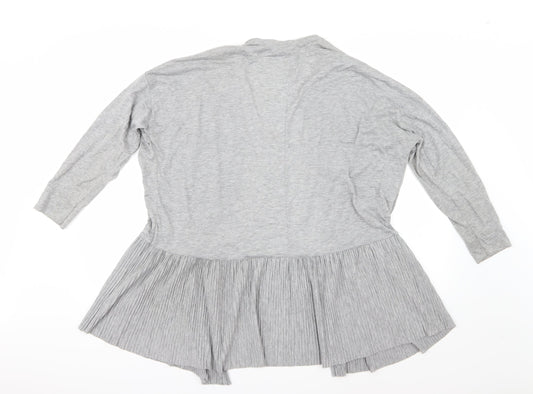 Dorothy Perkins Womens Grey Cardigan Jumper Size M