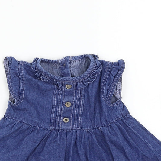 George Girls Blue A-Line Size 0-3 Months