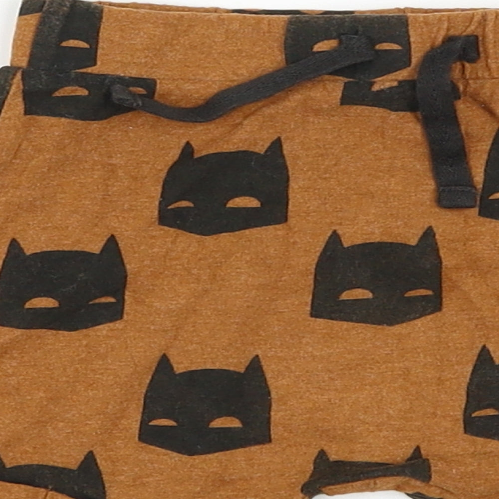 George Boys Brown Cropped Trousers Size 6-9 Months - Batman Shorts