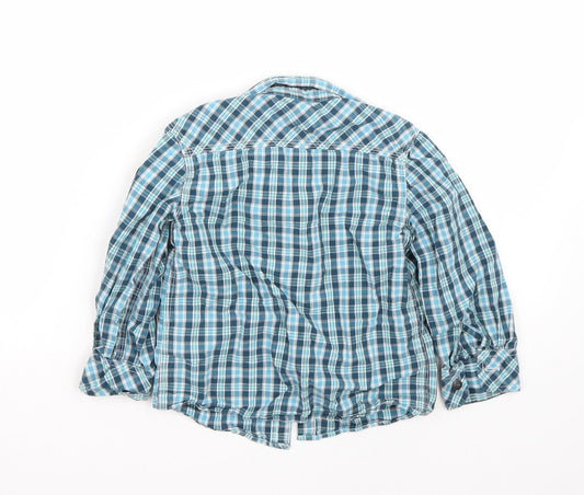H&M Boys Blue Basic Button-Up Size 2-3 Years