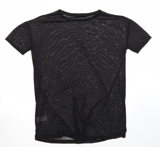 Missguided Womens Black Basic T-Shirt Size 8