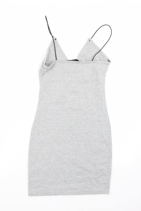 Missguided Womens Grey A-Line Size 8