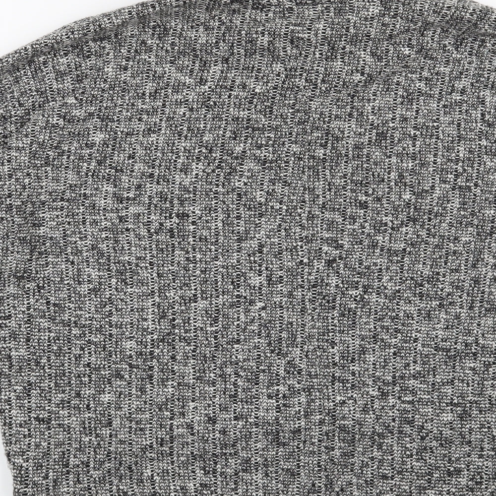 Brand and care label for Topshop women’s grey jumper, size UK 6