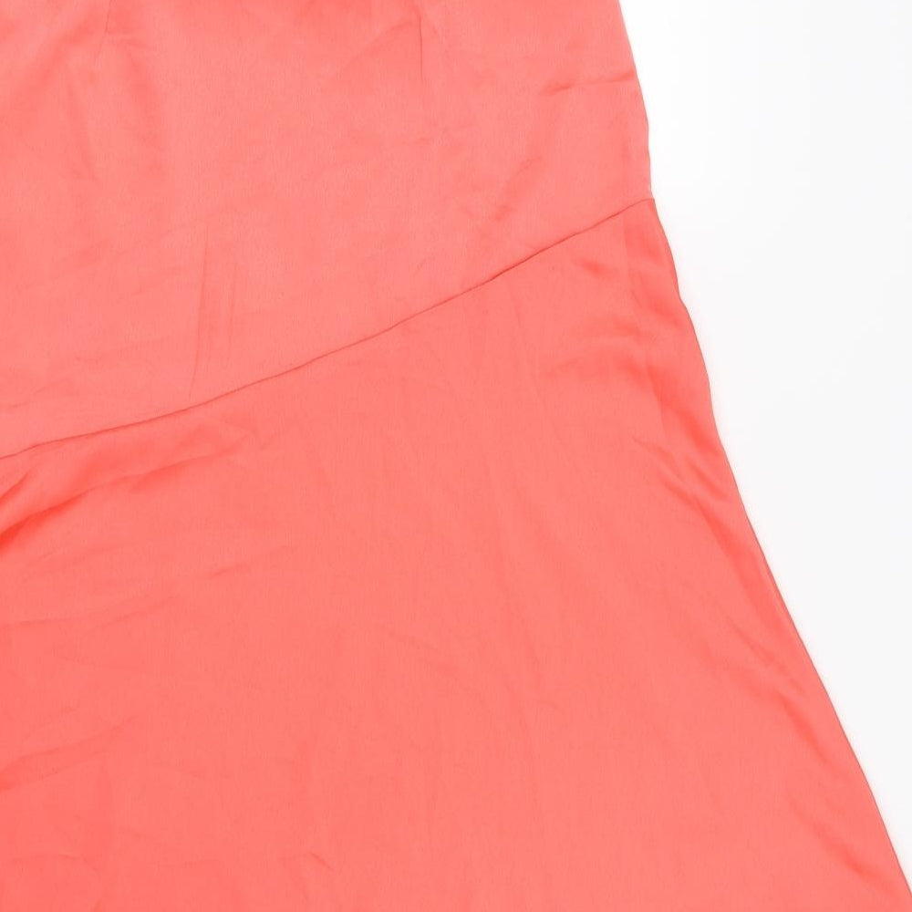 Missguided Womens Pink A-Line Skirt Size 10
