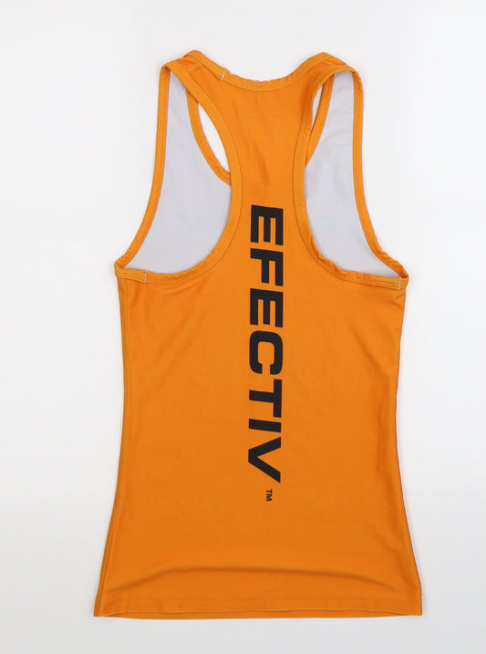 Efectiv Womens Orange Jersey Tank Size S