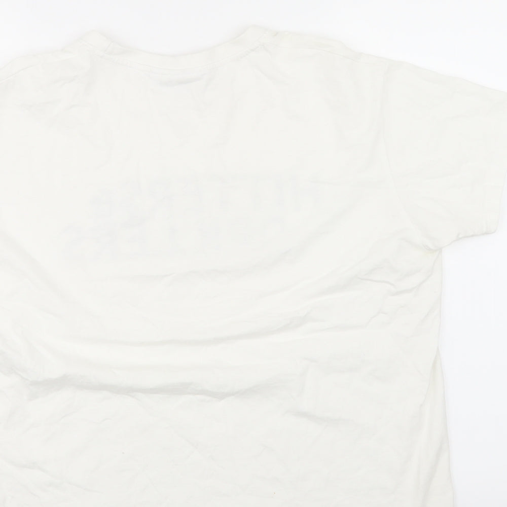 Hitters & Drillers Mens White T-Shirt Size L