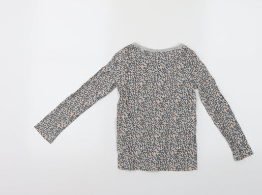 NEXT Girls Multicoloured Animal Print Basic T-Shirt Size 5 Years
