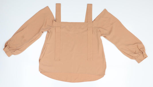 ASOS Womens Brown Basic Blouse Size 10