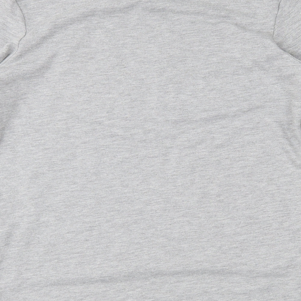 Brand and care label for YD girls’ grey pullover sweatshirt, size 11-12, years - reversible sequins