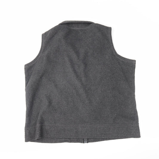 BM Womens Grey Full Zip Jumper Size XL