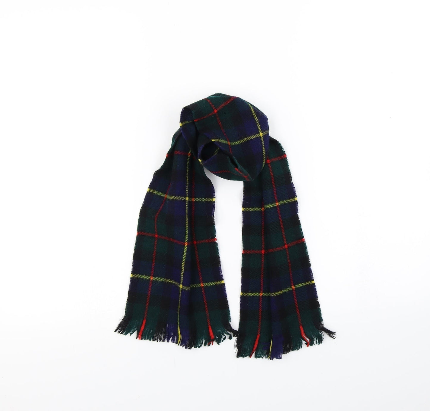 Preworn Womens Multicoloured Check Scarf
