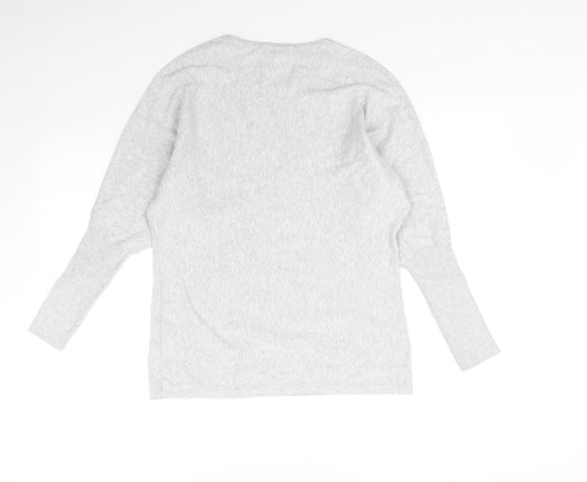 Marbel Womens Grey Pullover Jumper Size XS