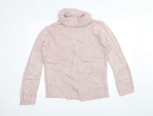 M&Co Womens Pink Knit Pullover Jumper Size 14