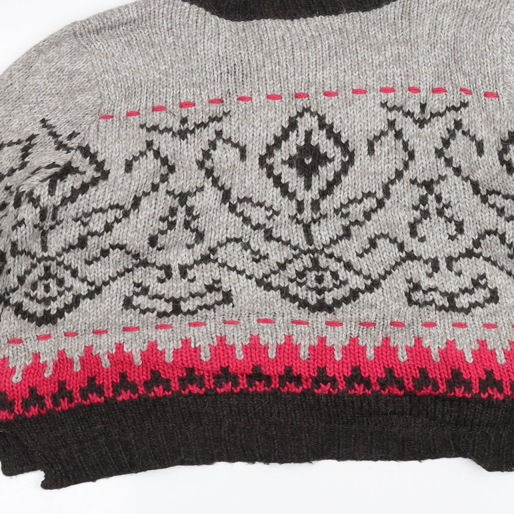 Marks and Spencer Womens Grey Knit Pullover Jumper Size 12