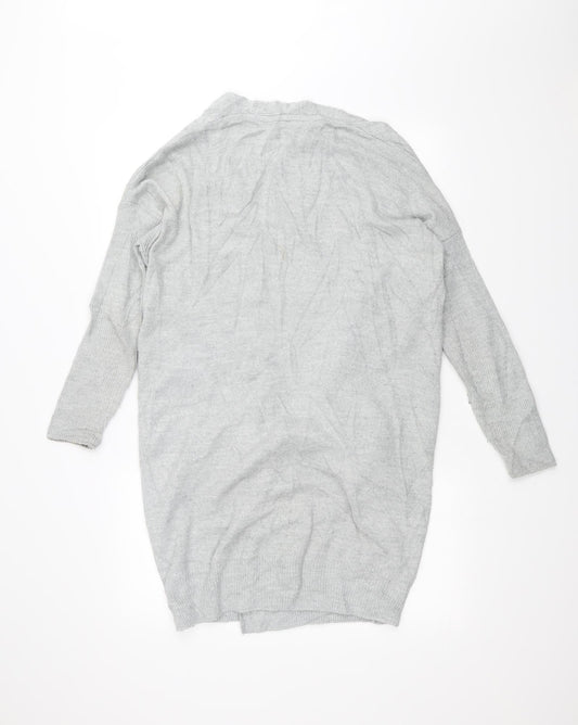 Miss Selfridge Womens Grey Cardigan Jumper Size S