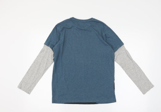 George Girls Blue Basic T-Shirt Size 12-13 Years - monkey frankenstein
