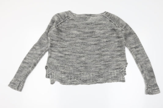 Papaya Womens Grey Pullover Jumper Size M