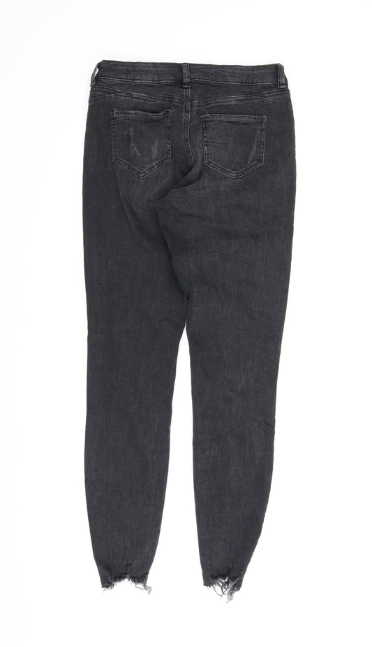 Denim Co Womens Black Denim Skinny Jeans Size 8 L25 in