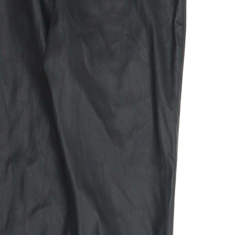 Preworn Womens Black Carrot Trousers Size 12 L27.5 in