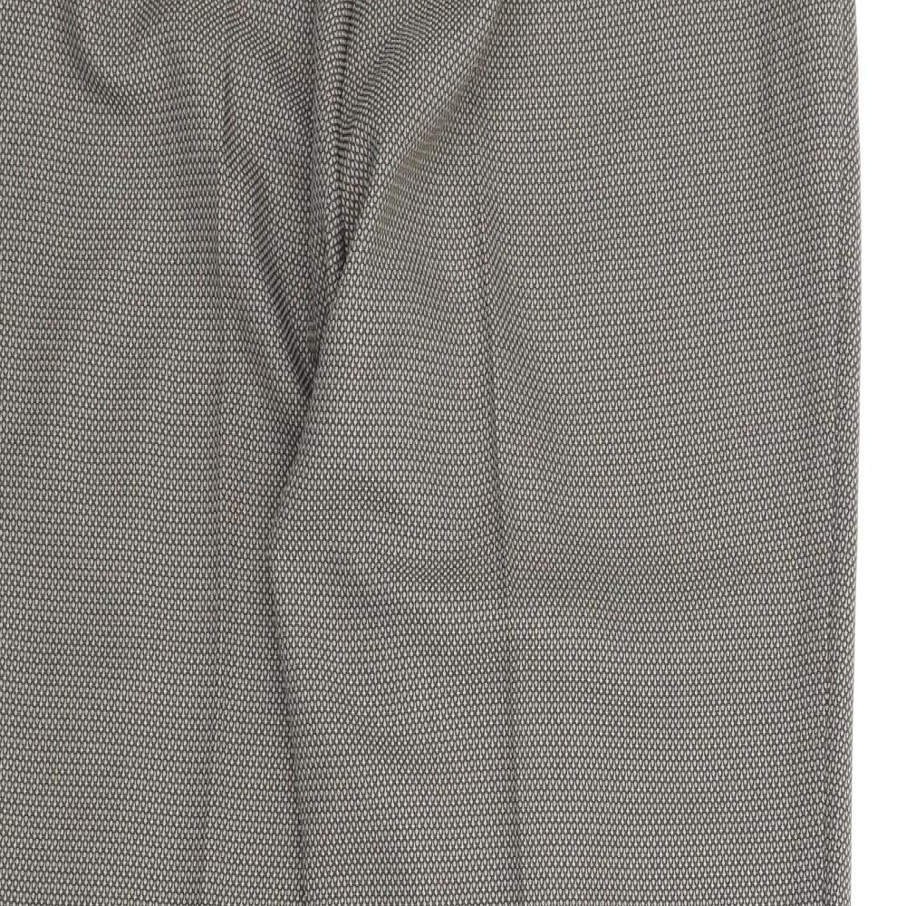 M&S Womens Brown Capri Trousers Size 14 L25 in