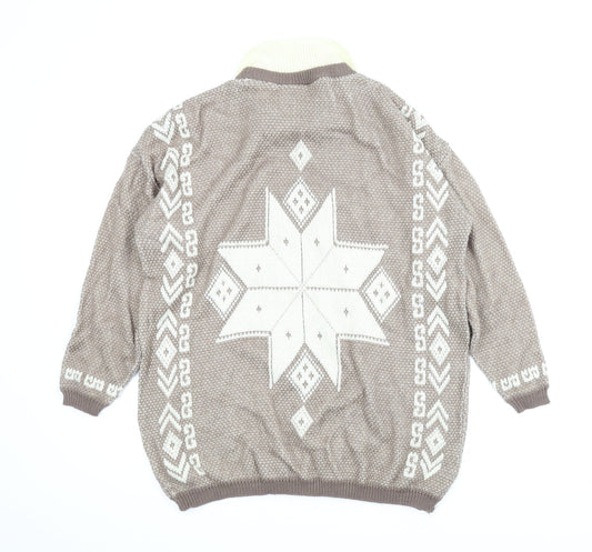 Fashion Extra Womens Brown Pullover Jumper Size 14