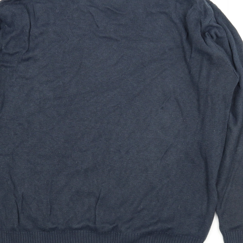 BHS Mens Blue Pullover Jumper Size M