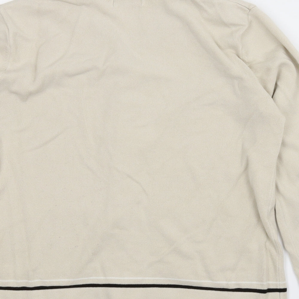 Berkertex Womens Beige Cardigan Jumper Size 14