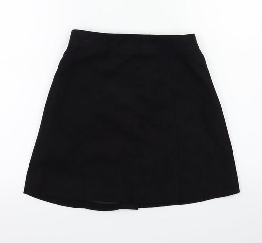 H&M Womens Black A-Line Skirt Size 8