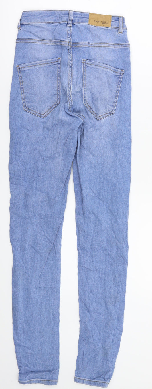 ginatricct Womens Blue Skinny Jeans Size S L28 in