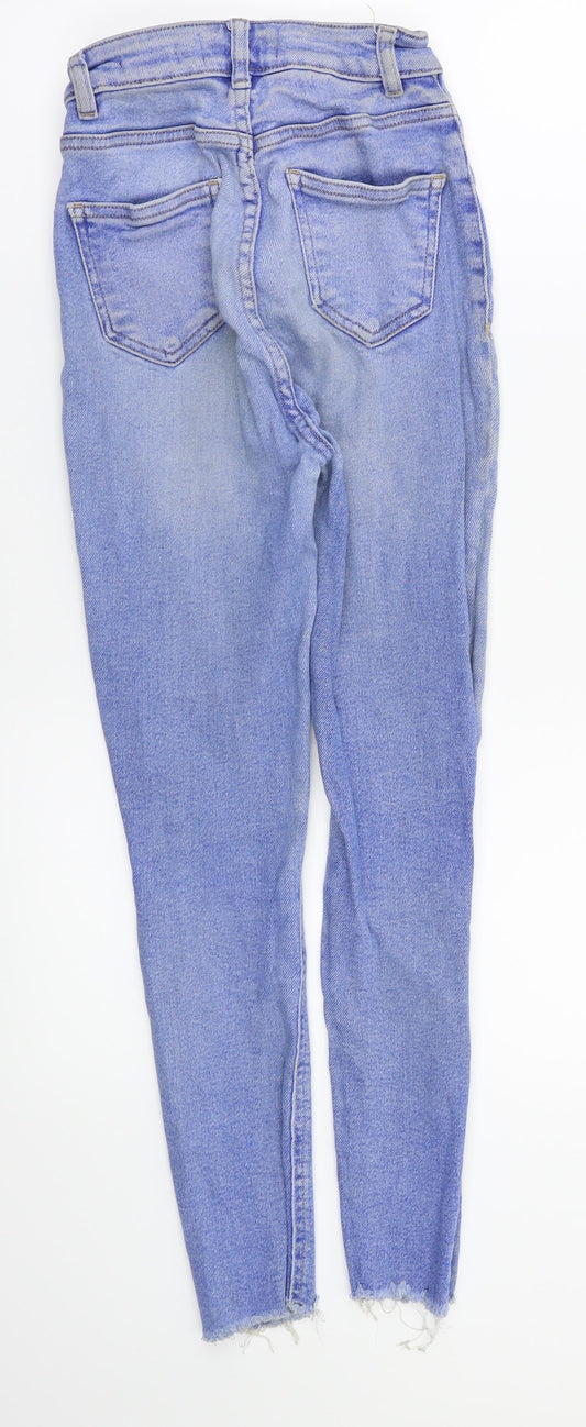 New Look Womens Blue Skinny Jeans Size 6 L26 in
