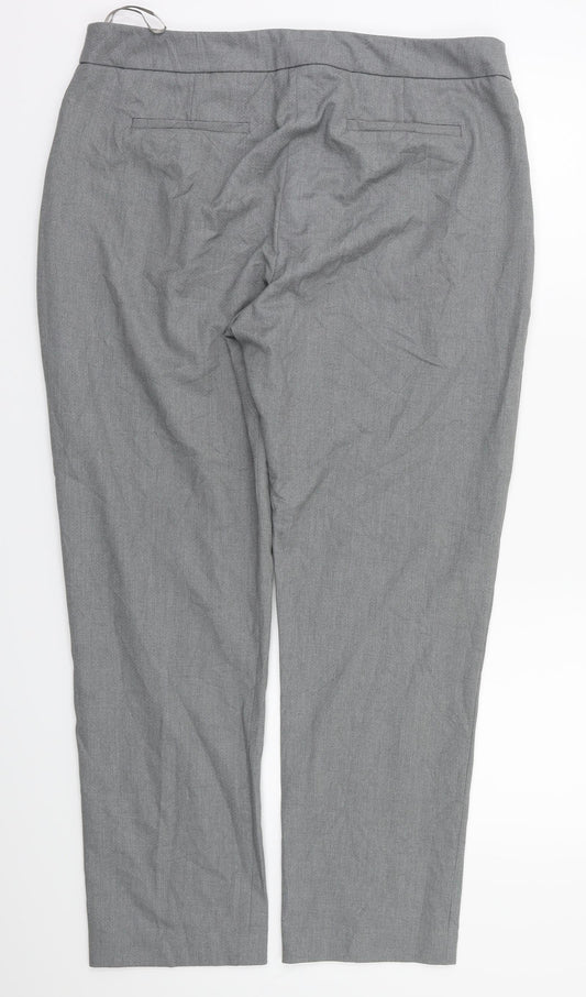 ASOS Womens Grey Trousers Size 14 L28 in