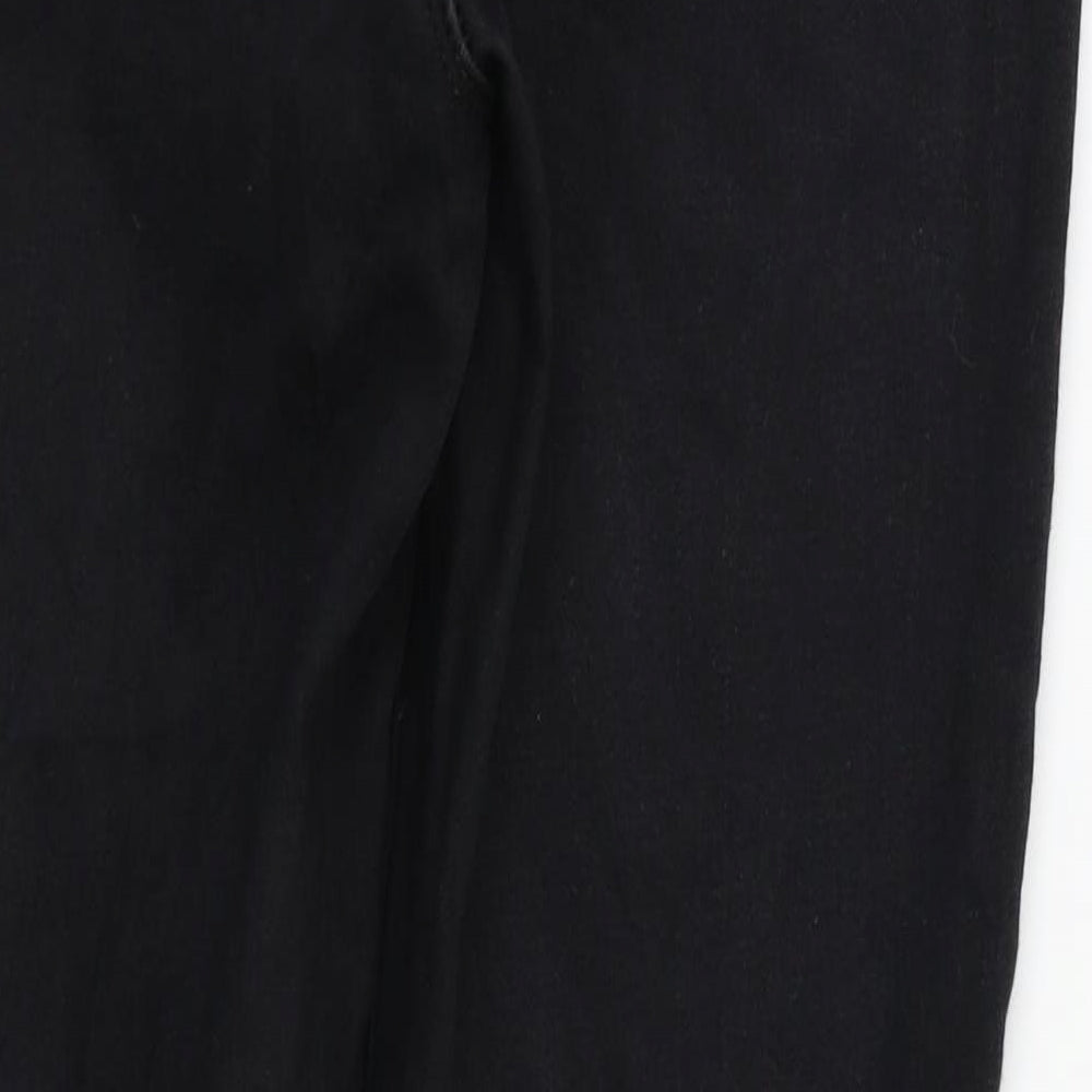 Brand and care label for by sasha women’s black skinny jeans, size UK 10, 28-inch leg