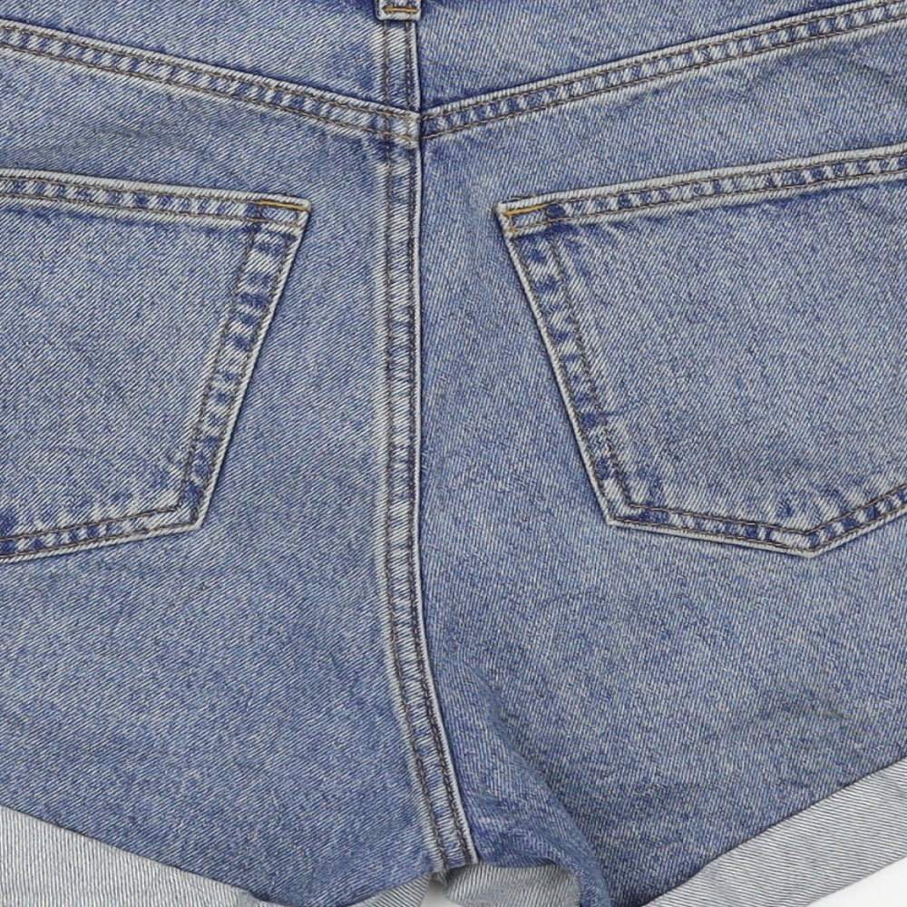 Monkl Womens Blue Hot Pants Shorts Size 26 in