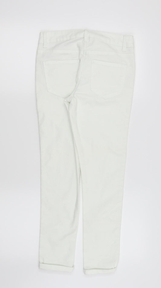 Asda George Womens White Skinny Jeans Size 8 L24 in