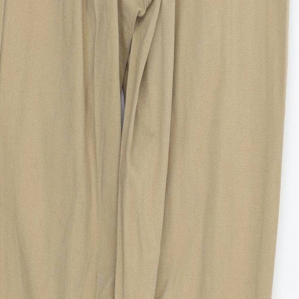 Brand and care label for Moonsoon women’s beige skinny jeans, size UK 10, 27-inch leg