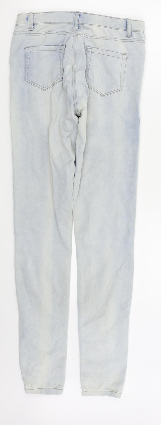 denim and co Womens Blue Skinny Jeans Size 8 L31 in