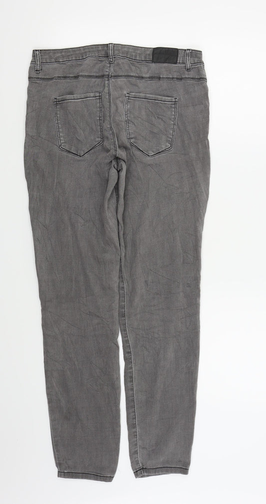 Jaqueline deYong Womens Grey Skinny Jeans Size 30 in L28 in