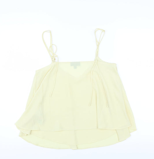Topshop Womens Yellow Camisole Blouse Size 10